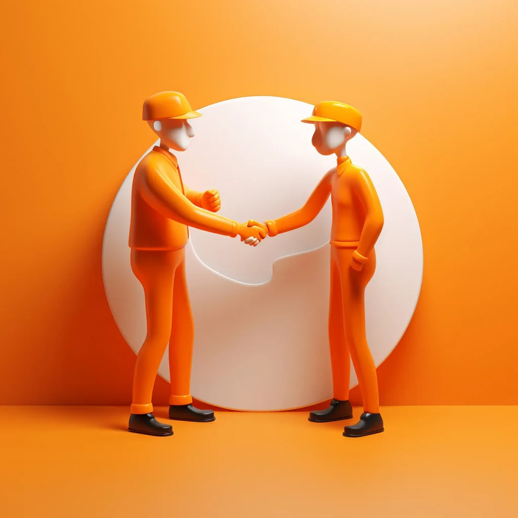 تماس با ما 4 view 3d workers handshaking 23 2150709838